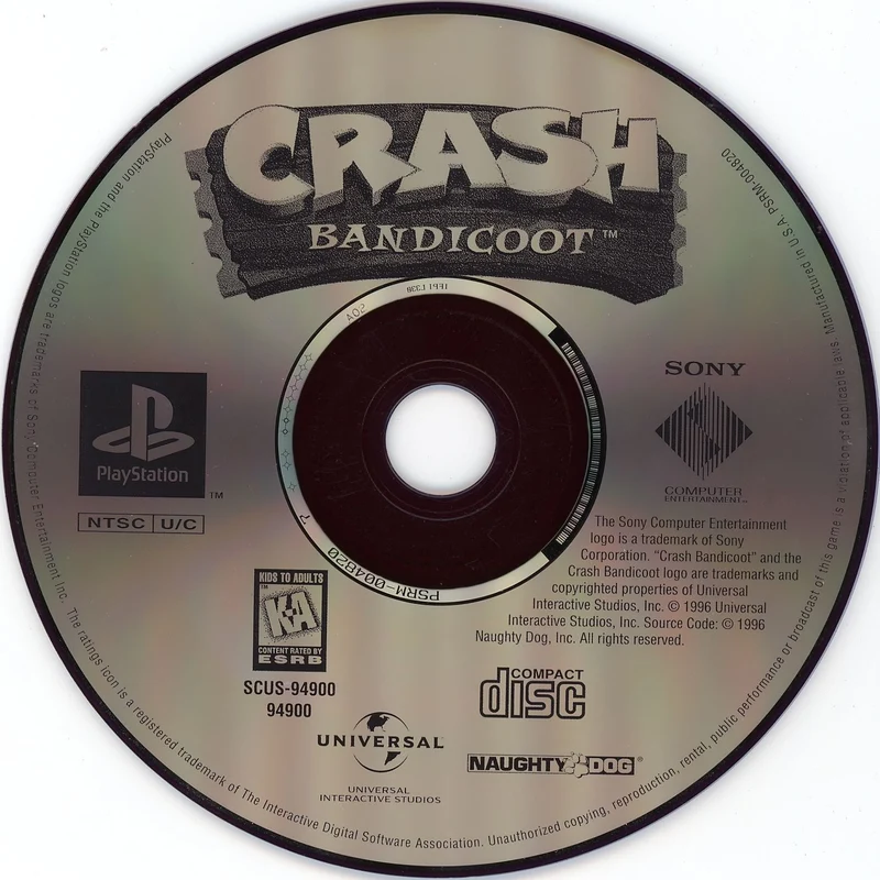 Crash Bandicoot - Sony PlayStation 1 (PS1)