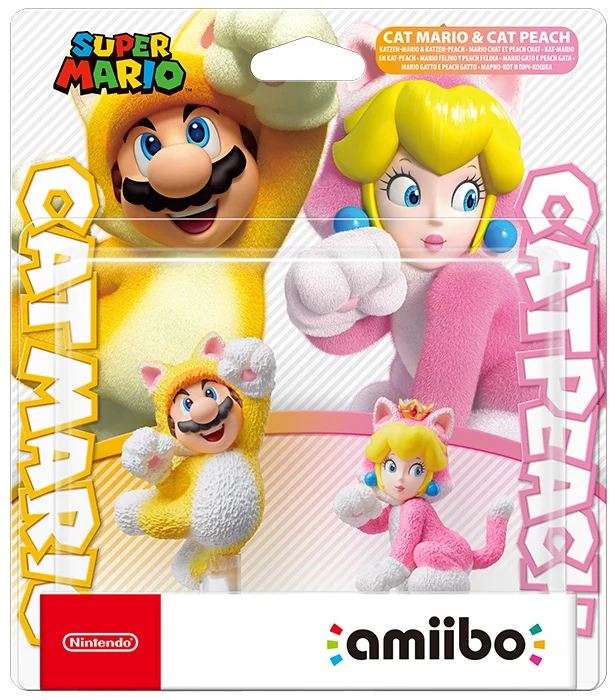 Amiibo Mario & Peach Gatto (Double Pack)