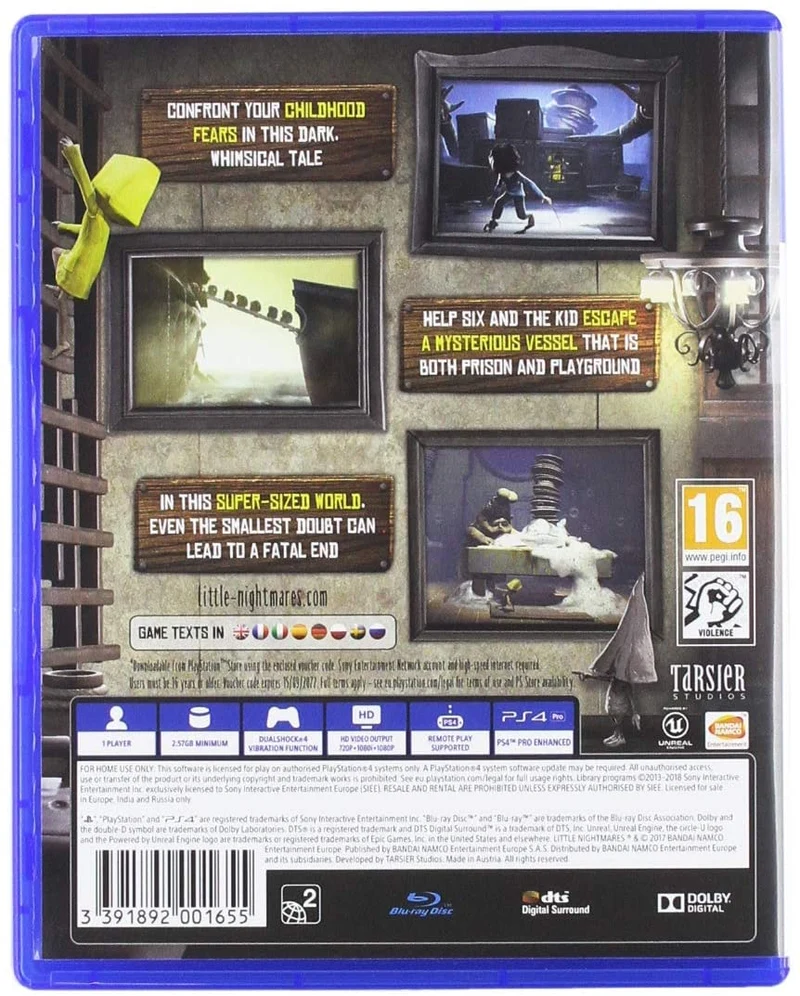 Little Nightmares Complete Edition Playstation 4 Edizione Europea
