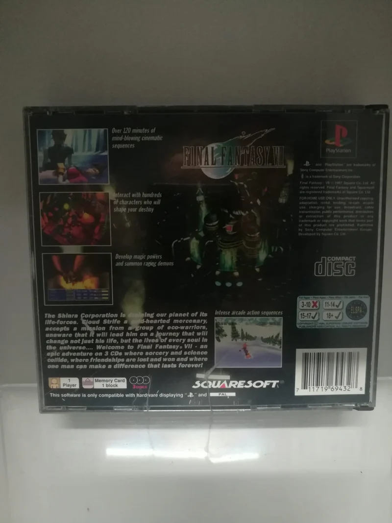 FINAL FANTASY VII PS1 (usato garantito)(provato con ps3)