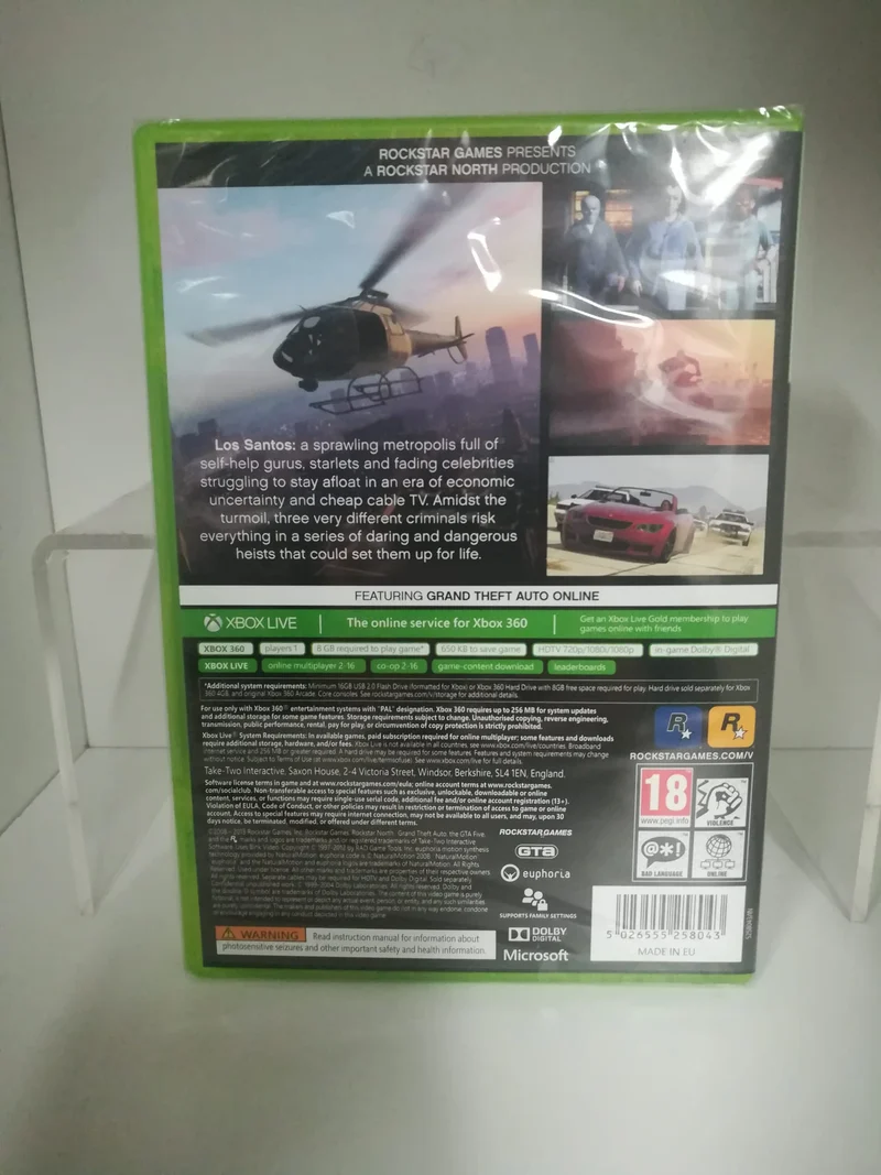 GRAND THEFT AUTO 5 XBOX 360 (versione europea)