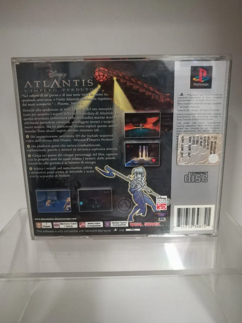 DISNEY ATLANTIS : L'IMPERO PERDUTO PS1 (manca il manuale)(usato garantito)