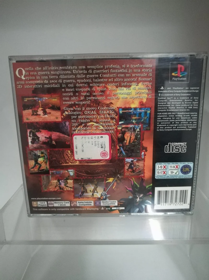 CARDINAL SYN PS1 (versione italiana)(manca il manuale)(usato garantito)