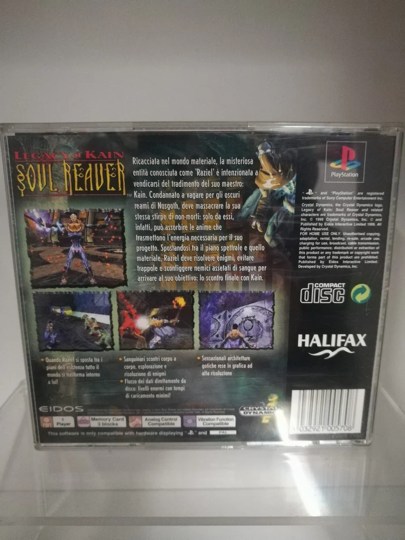 LEGACY OF KAIN : SOUL REAVER PS1 (versione italiana)(usato garantito)