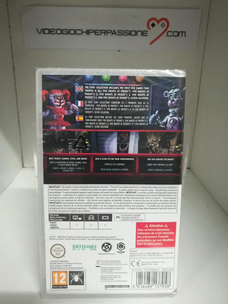 Five Nights at Freddy's Core Collection Nintendo Switch Edizione Europea