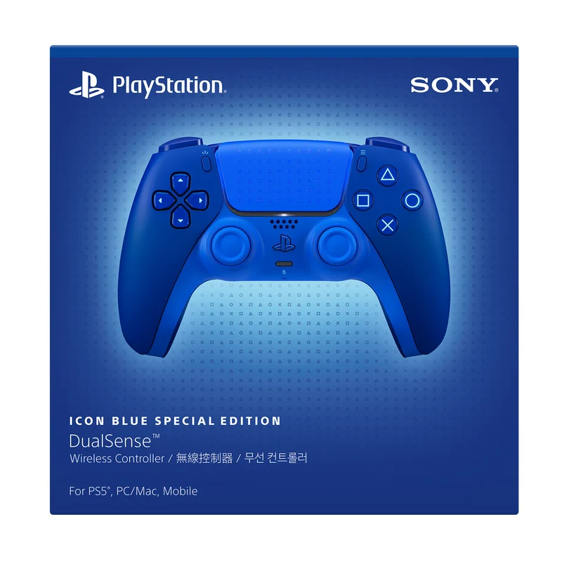 PS5 Official Sony DualSense Wireless Controller (Icon Blue Special Edition) + 1 Year Warranty by Sony Singapore