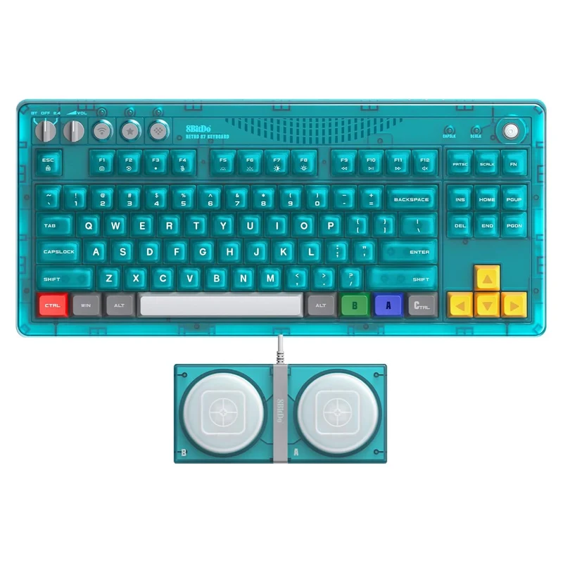 8BitDo Retro 87 Mechanical Keyboard [Clear Blue]