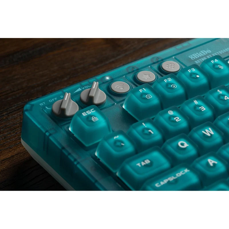 8BitDo Retro 87 Mechanical Keyboard [Clear Blue]