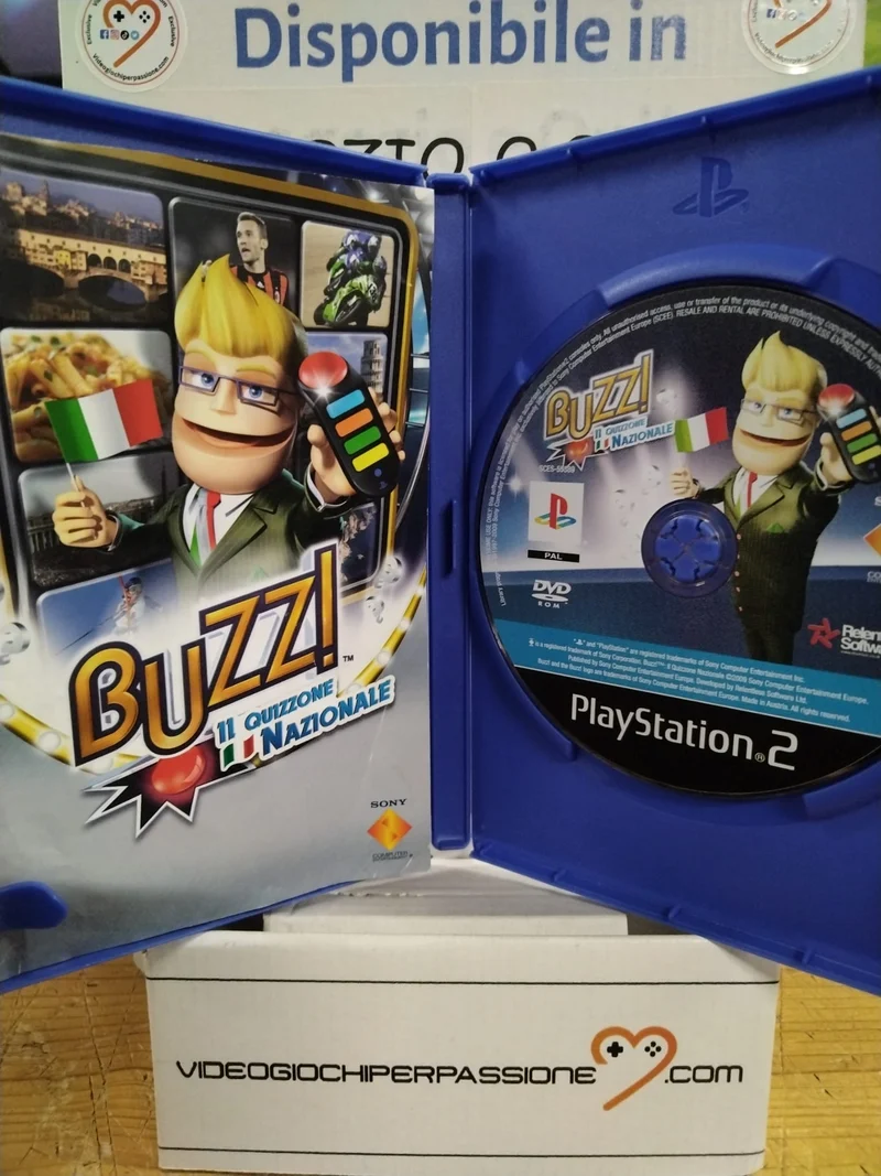 BUZZ! IL QUIZZONE NAZIONALE PS2 (usato)(ver. italiana)