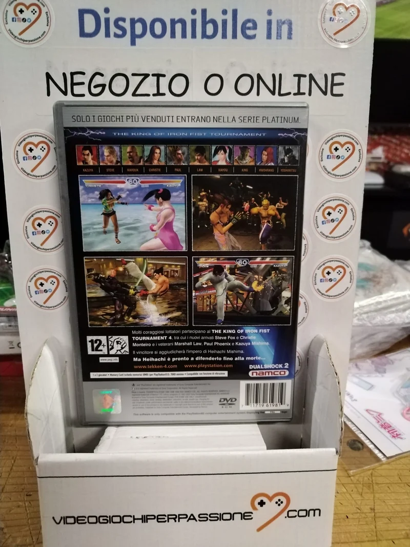 TEKKEN 4 PLAYSTATION 2 PLATINUM versione italiana (usato garantito)