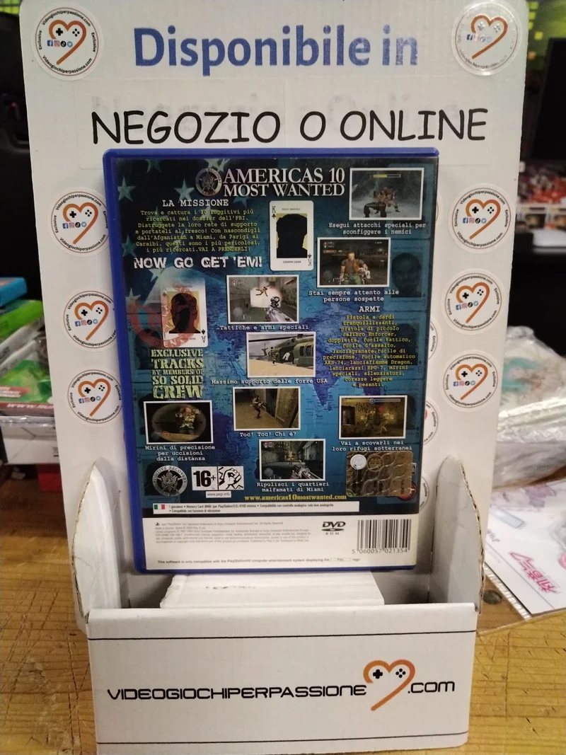 AMERICA'S 10 MOST WANTED PS2 (usato garantito)(versione italiana)