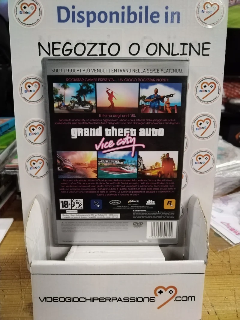 GTA : VICE CITY PLAYSTATION 2 (usato garantito)(versione italiana)