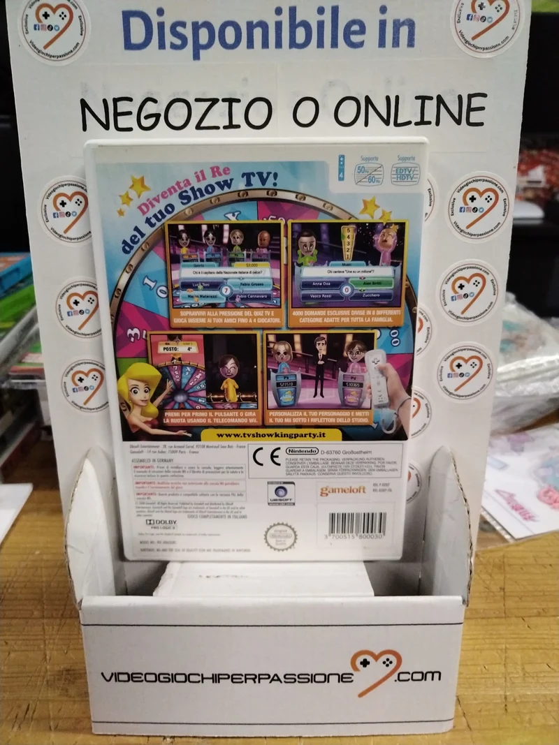 TV SHOW KING PARTY NINTENDO WII (usato garantito)(ver. italiana)