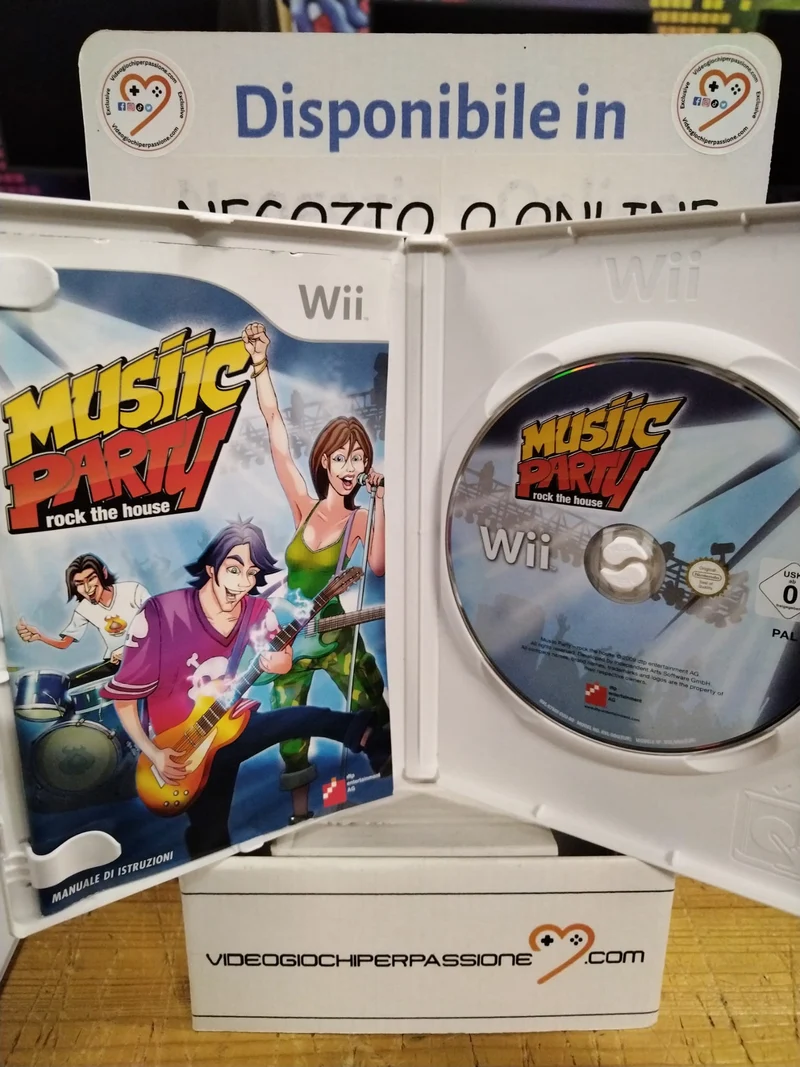 MUSIIC PARTY ROCK THE HOUSE NINTENDO WII (usato garantito)(ver. italiana)