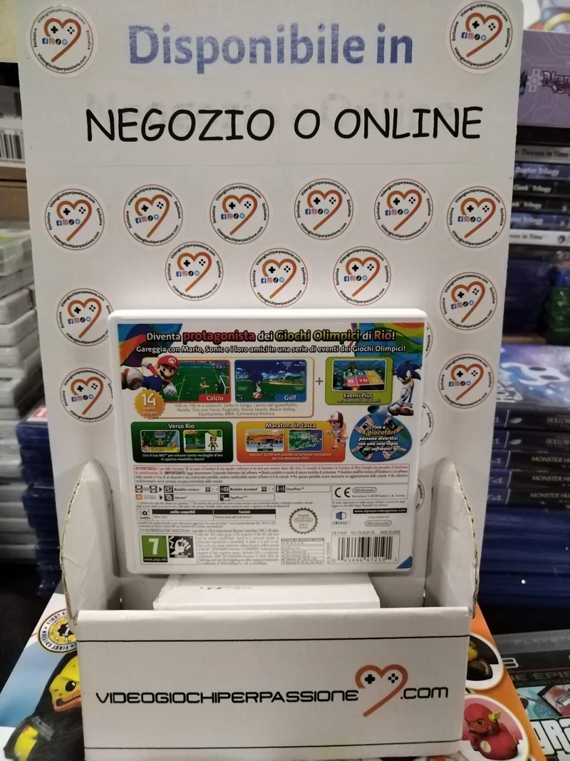 MARIO E SONIC AI GIOCHI OLIMPICI DI RIO 2016 NINTENDO 3DS (usato garantito)(ver. ita.)