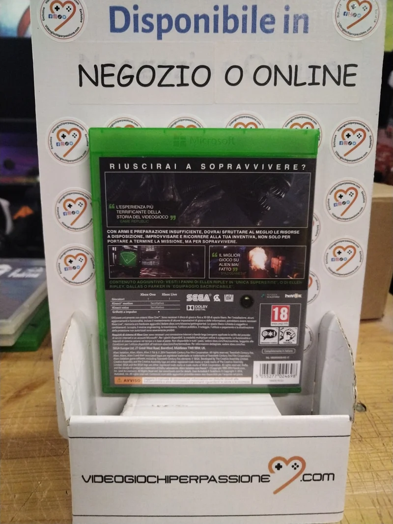 ALIEN ISOLATION edizione ripley - xbox one - (usato garantito)(ver. italiana)