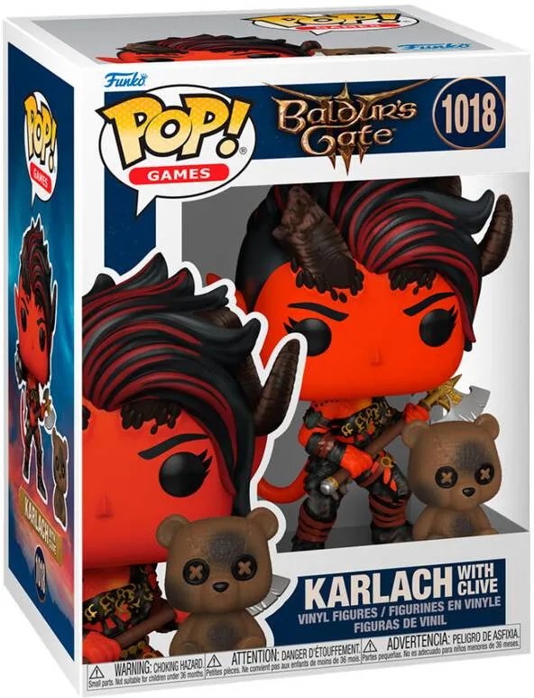Funko POP! Baldur's Gate 3 - Astarion, Karlach With Clive, Shadowheart With Artifact
