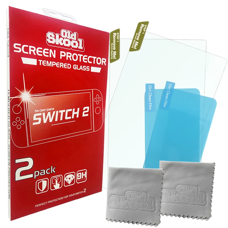 Tempered Glass Screen Protector - for Switch 2 (2 Pack)