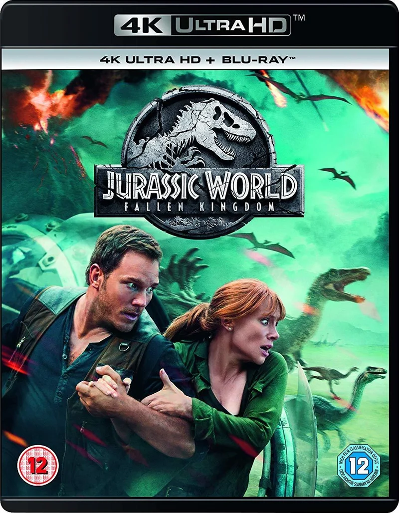 Jurassic World: Fallen Kingdom 4K Ultra HD Action Sci Fi Movie