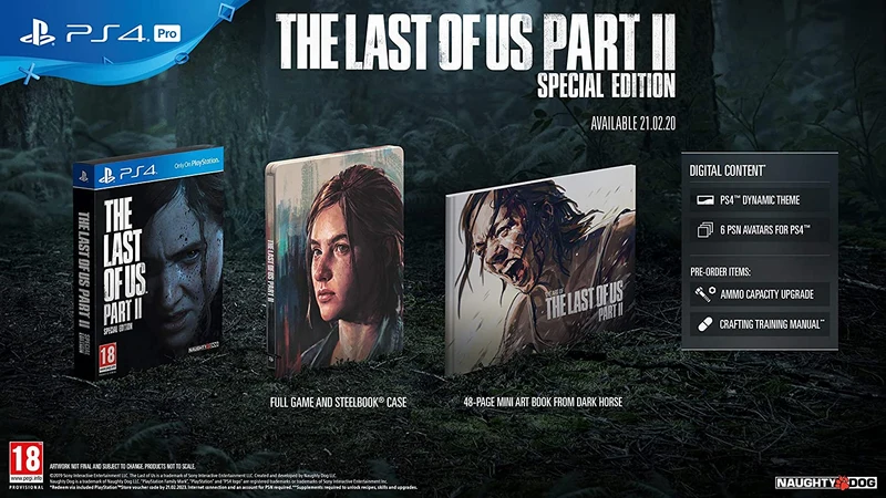 THE LAST OF US PARTE 2 SPECIAL EDITION PLAYSTATION 4 EDIZIONE REGNO UNITO