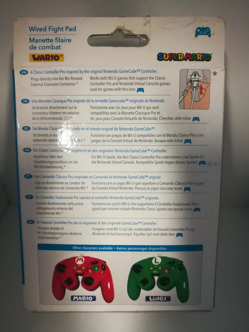 WIRED FIGHT PAD WARIO (Wii - Wii U) JOYPAD