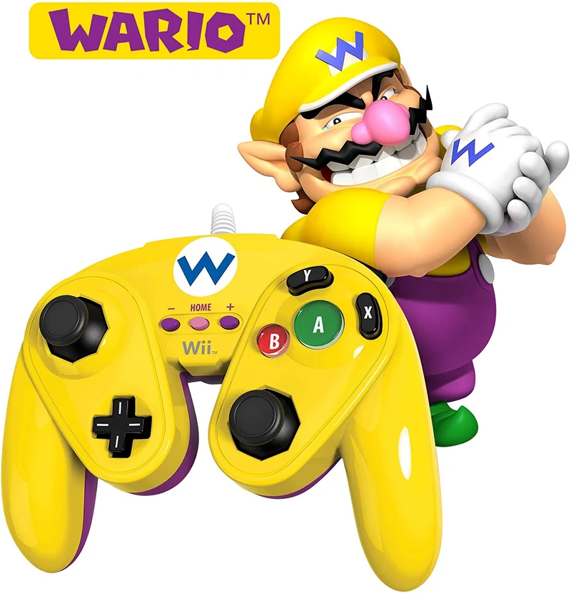 WIRED FIGHT PAD WARIO (Wii - Wii U) JOYPAD