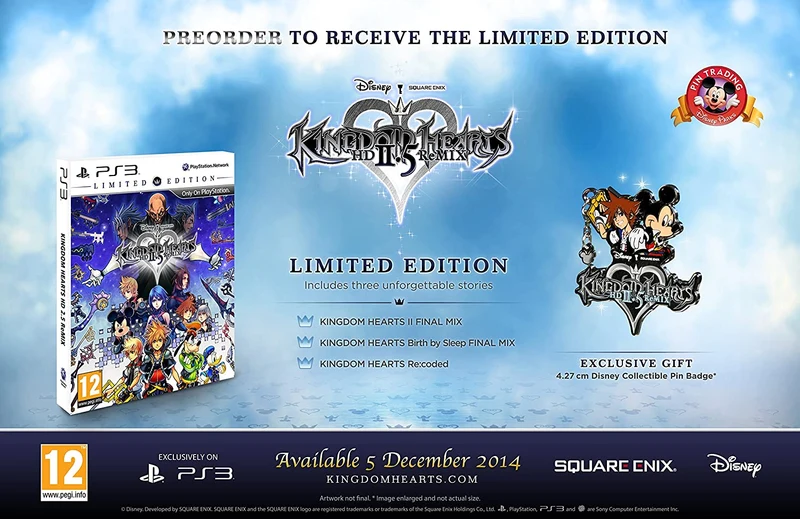 KIGDOM HEARTS II.5 LIMITED EDITION PLAYSTATION 3 EDIZIONE REGNO UNITO