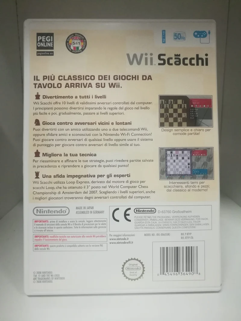 WII SCACCHI NINTENDO WII (usato garantito)