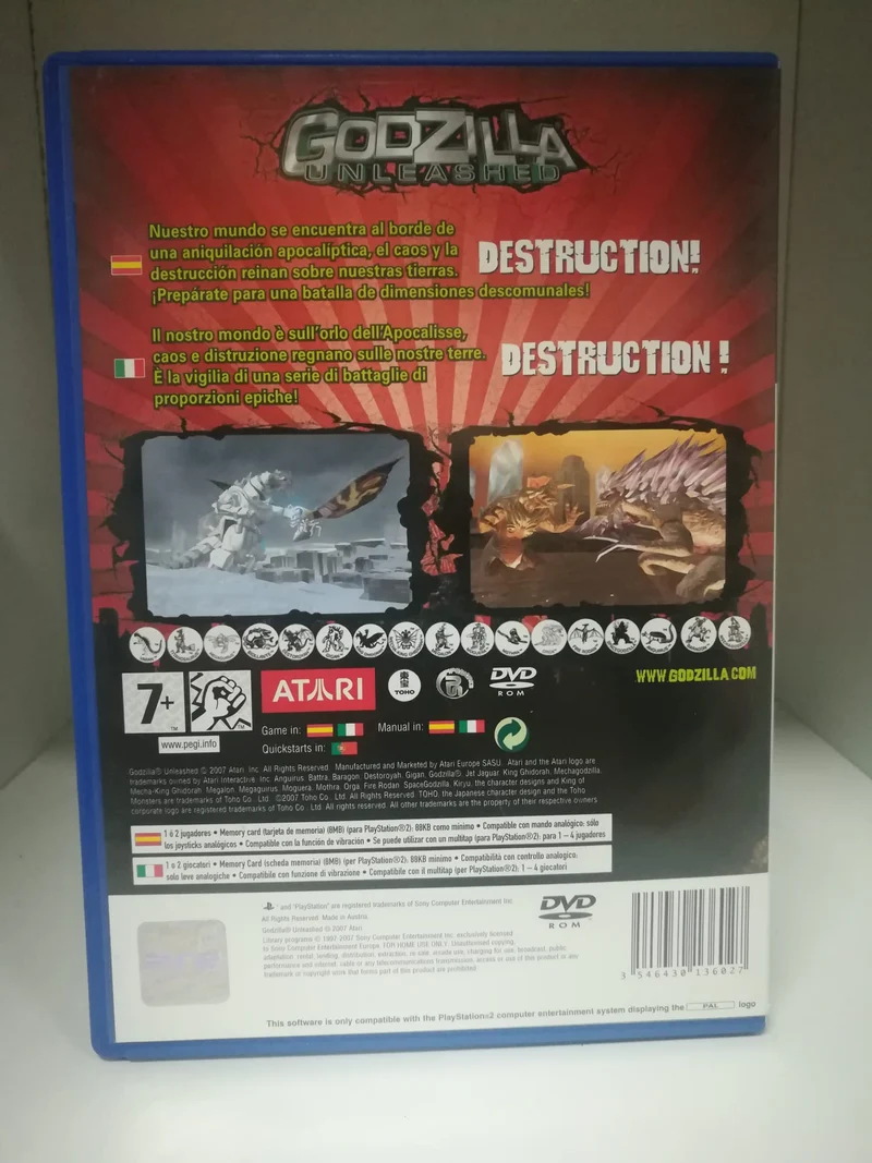 GODZILLA UNLEASHED PS2 (usato garantito)