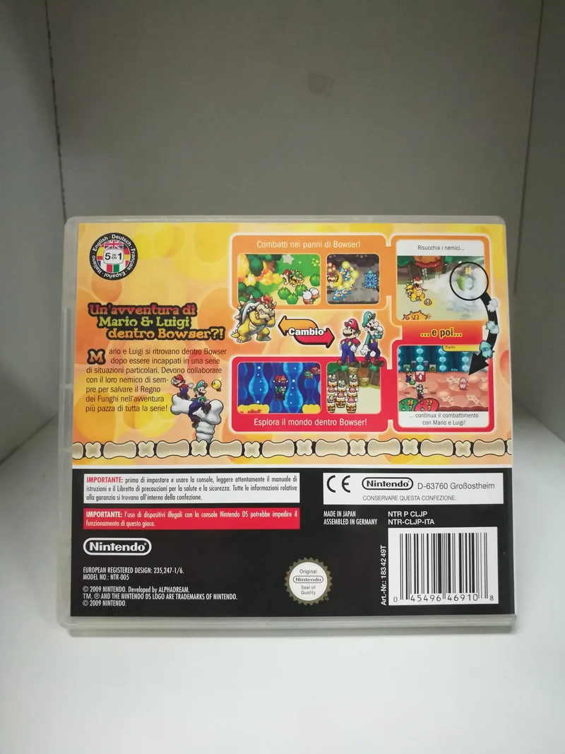 MARIO E LUIGI VIAGGIO AL CENTRO DI BOWSER NINTENDO DS (usato garantito)