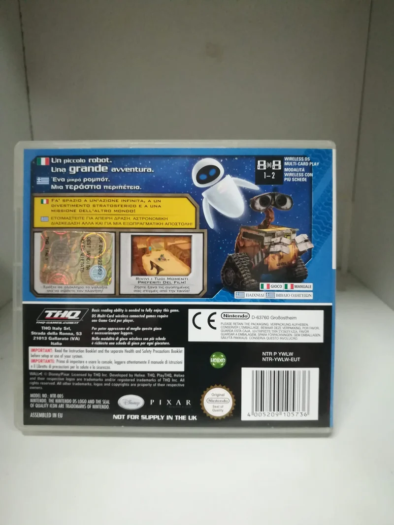 DISNEY PIXAR WALL E NINTENDO DS (usato garantito)