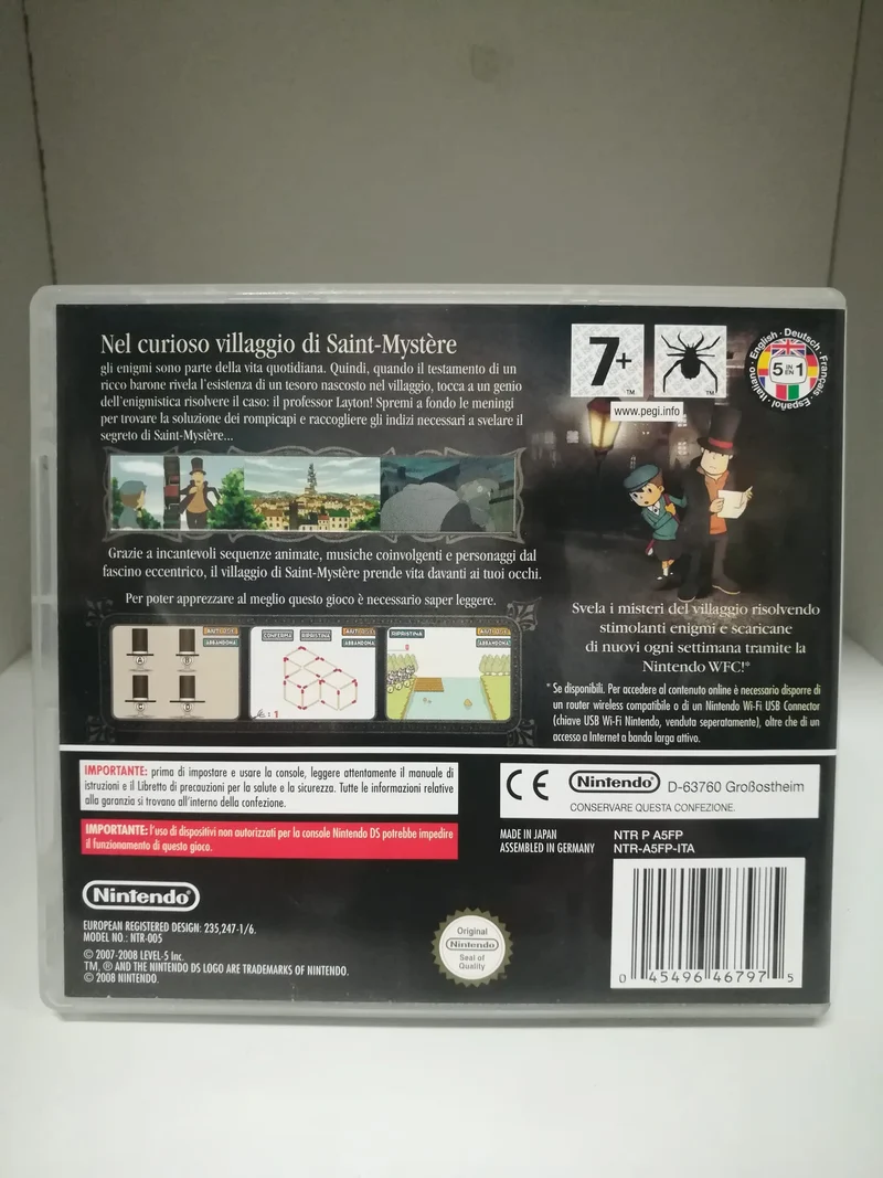 IL PROFESSOR LAYTON E IL PAESE DEI MISTERI NINTENDO DS (usato garantito)