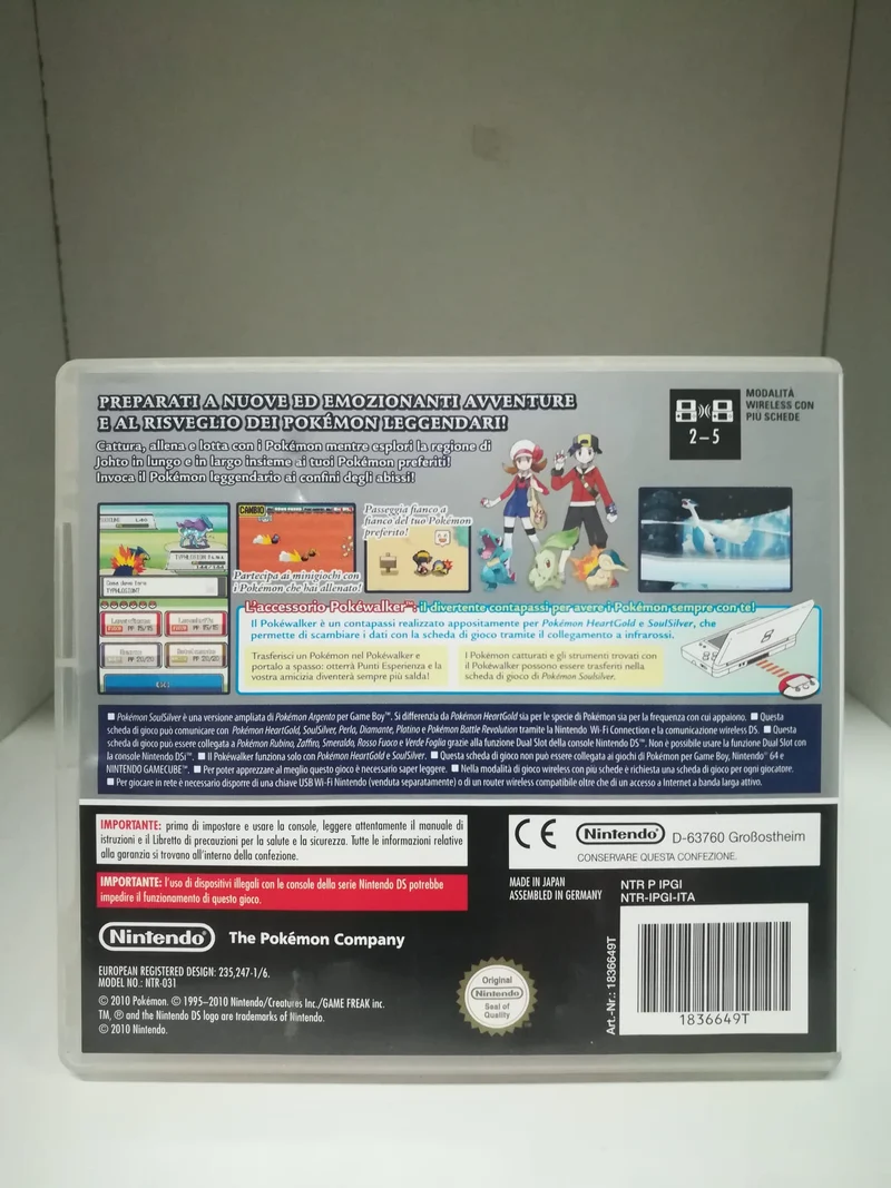 POKEMON VERSIONE ARGENTO SOULSILVER NINTENDO DS (usato garantito)