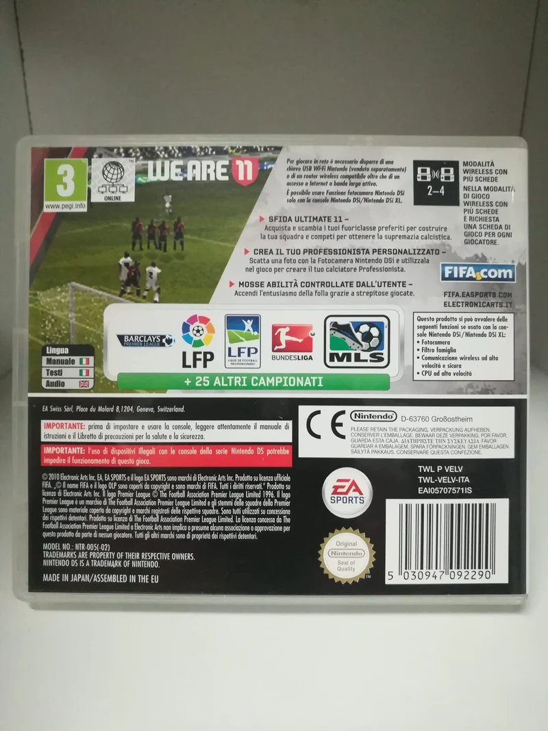 FIFA 11 NINTENDO DS (versione italiana usato garantito)