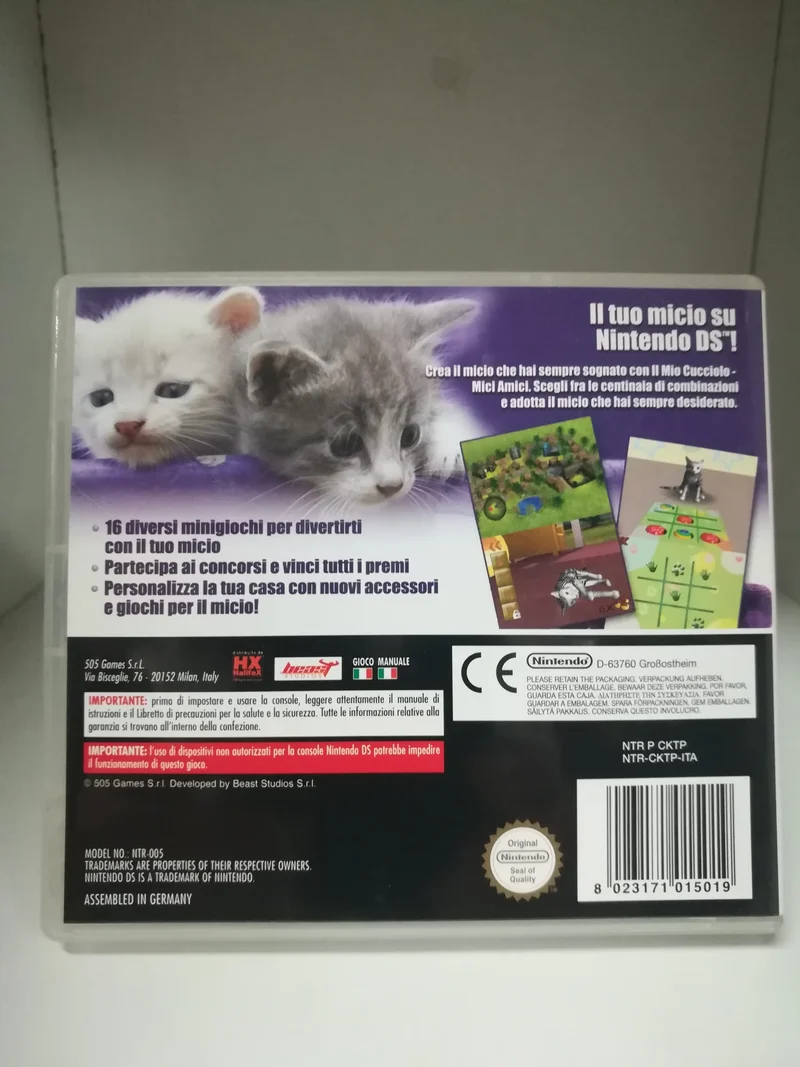 IL MIO CUCCIOLO MICI AMICI NINTENDO DS (versione italiana usato garantito)