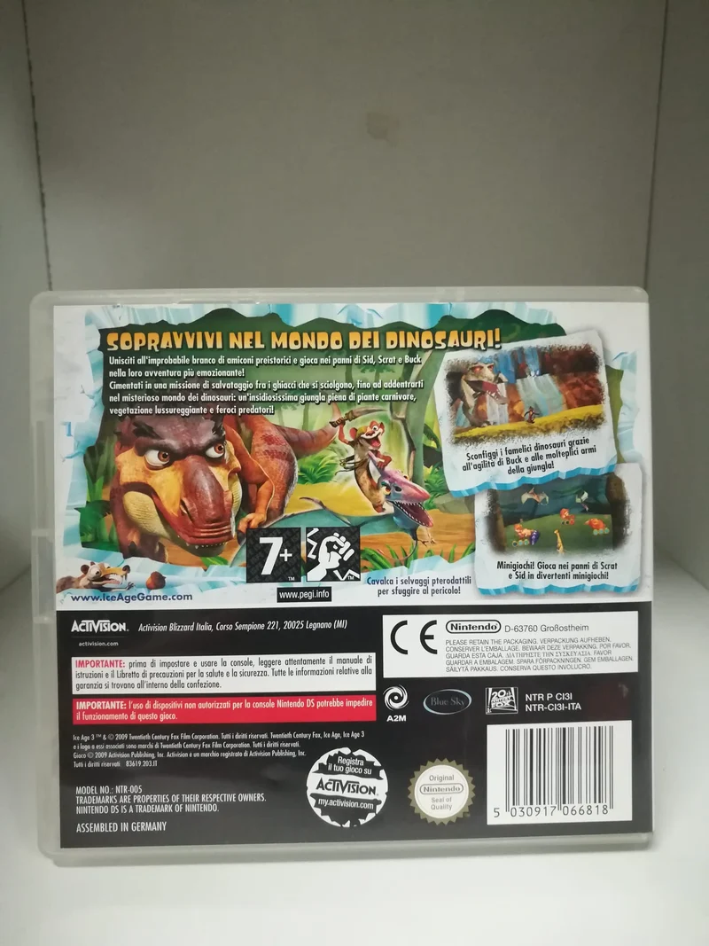 L'ERA GLACIALE 3 L'ALBA DEI DINOSAURI NINTENDO DS (versione italiana usato garantito)