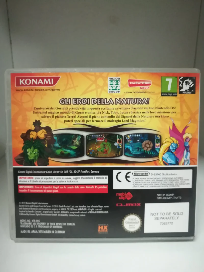 GORMITI GLI EROI DELLA NATURA NINTENDO DS (versione italiana usato garantito)