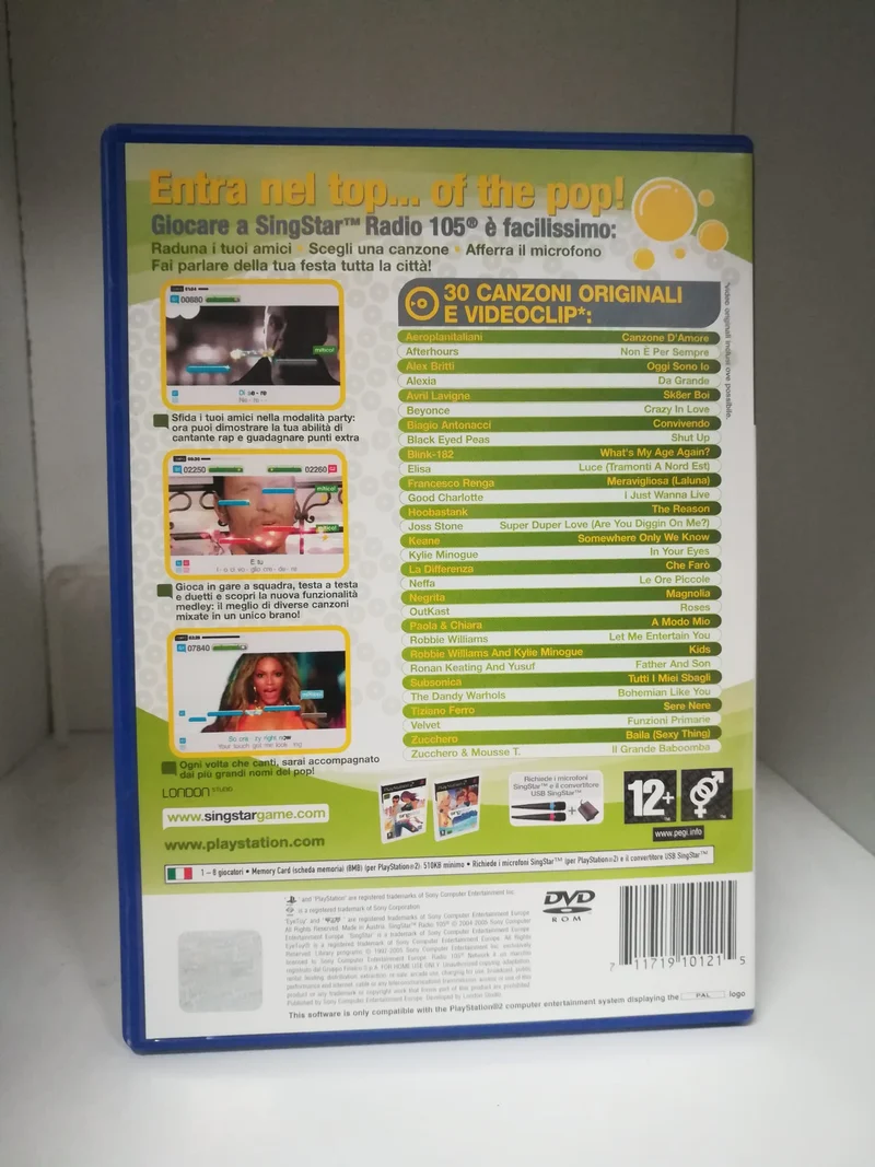 SING STAR RADIO 105 PS2 (usato garantito)