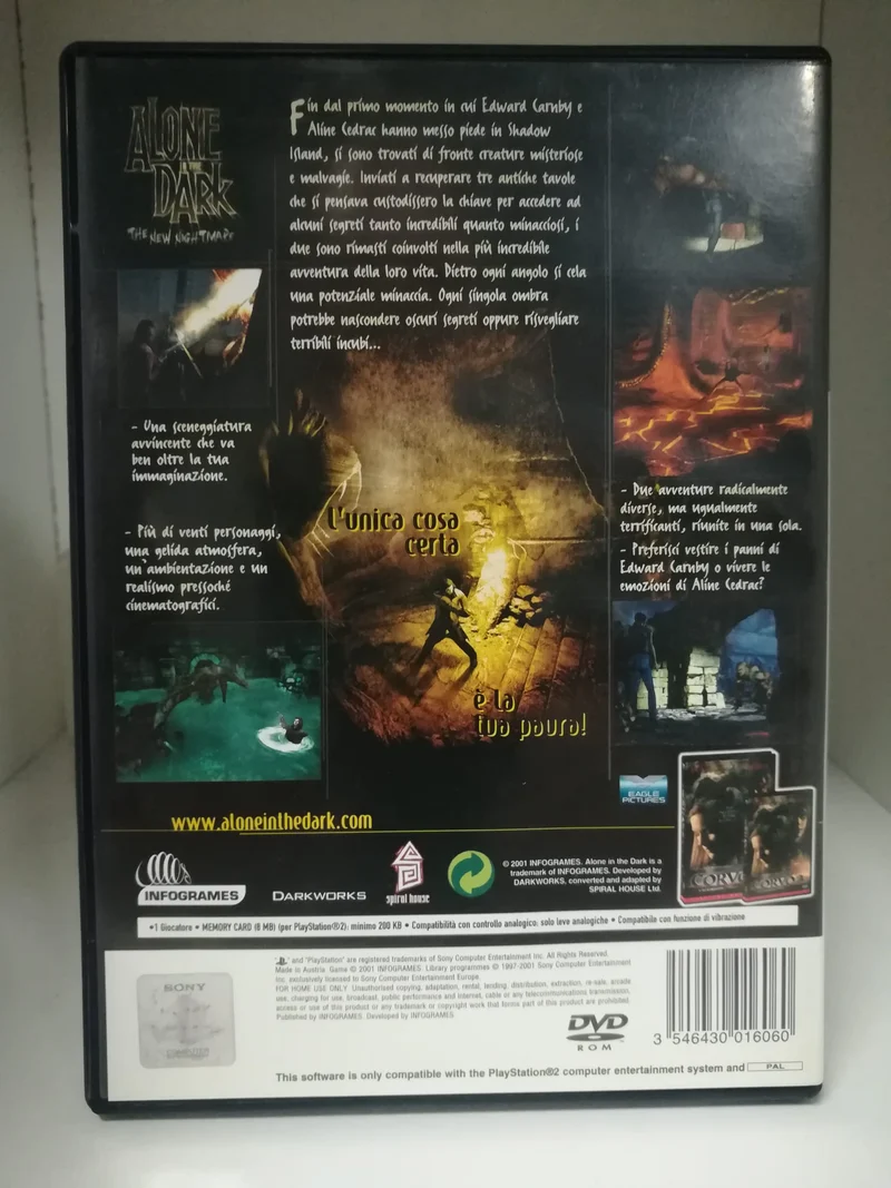 ALONE IN THE DARK THE NEW NIGHTMARE PS2 (usato garantito)