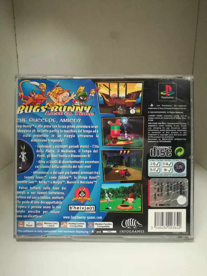 BUGS BUNNY LOST IN TIME PS1 (usato garantito)