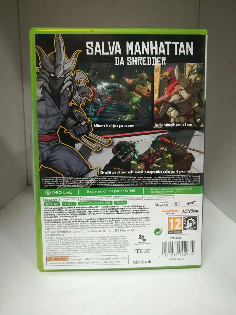 Teenage Mutant Ninja Turtles: Mutanti a Manhattan - Xbox 360 (usato garantito)