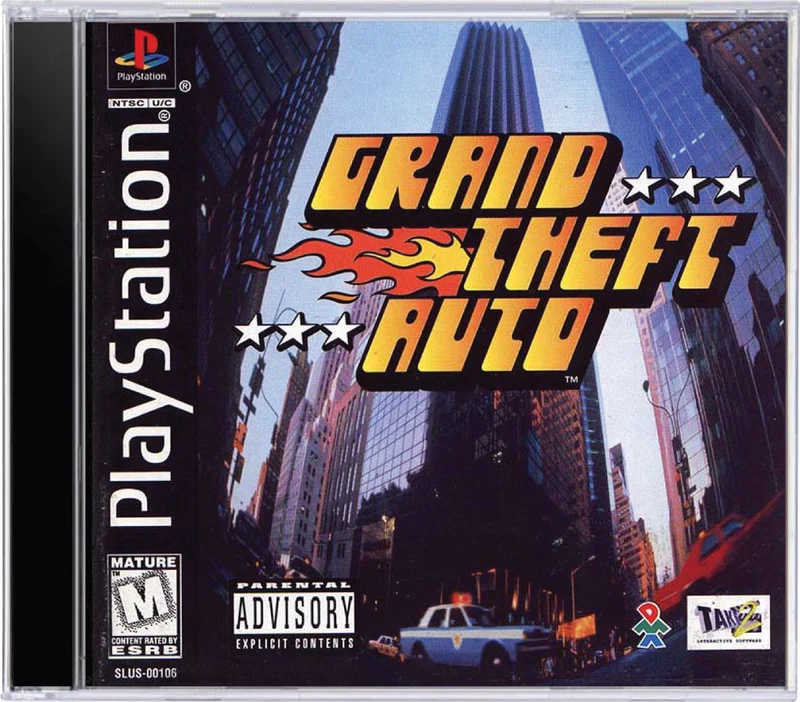 Grand Theft Auto GTA - Sony PlayStation 1 (PS1)