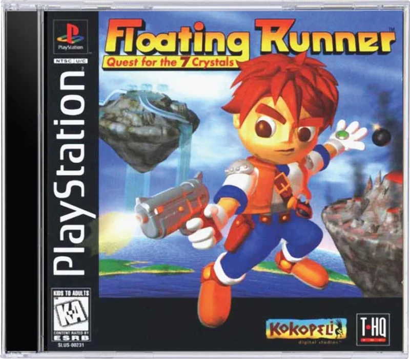 Floating Runner Quest for the 7 Crystals - Sony PlayStation 1 (PS1)
