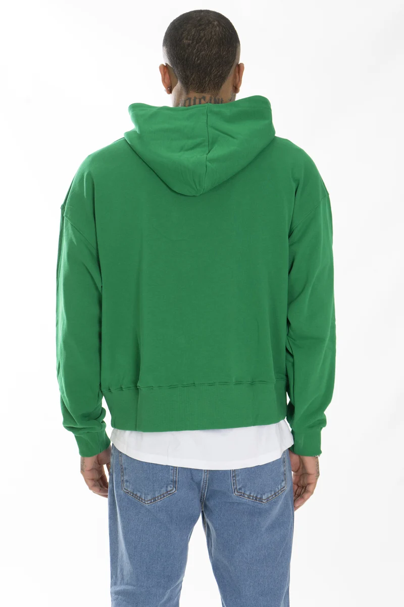 Felpa Uomo Tinta Unita Boxy Fit Con Cappuccio Art. Fe150