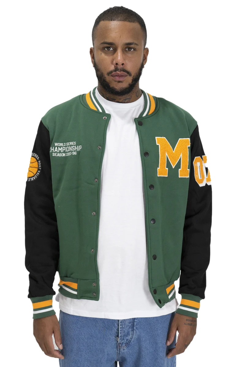 Felpa Uomo Versity Giacca College Con Lettera ''M'' Art. Fe124