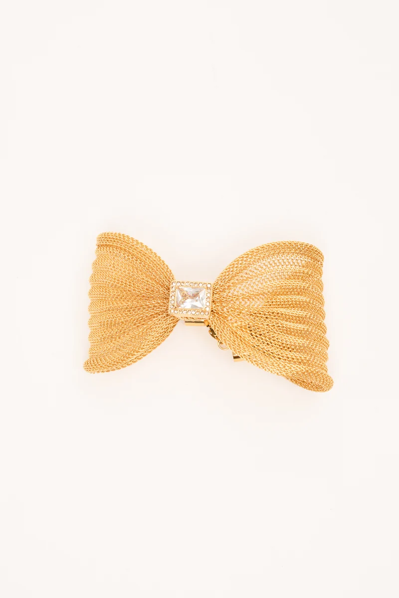 Bracciale a fiocco in filigrana oro e bianco