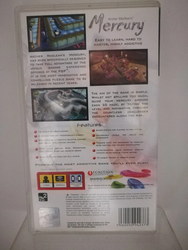 ARCHER MACLEAN'S MERCURY PSP (usato garantito)