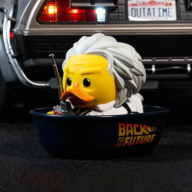 BACK TO THE FUTURE DOC BROWN TUBBZ COSPLAYING DUCK COLLECTIBLE