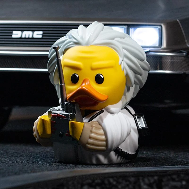 BACK TO THE FUTURE DOC BROWN TUBBZ COSPLAYING DUCK COLLECTIBLE