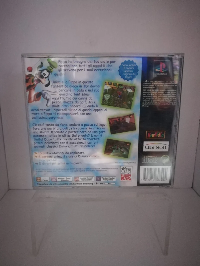 PIPPO GIOCHI PAZZI DISNEY PS1 (usato garantito)(manca la prima copertina)